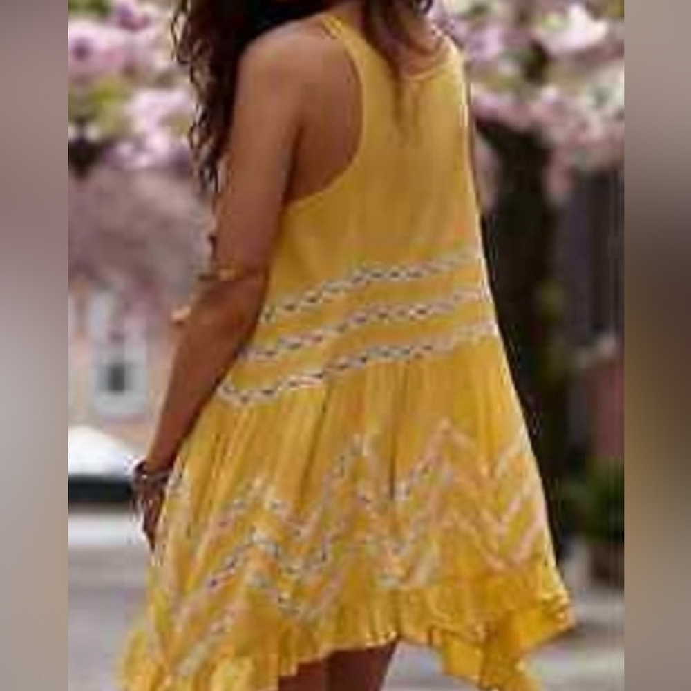 Intimately Free People Viole And Lace Trapeze Slip Polka Dot Dress Sz Xs